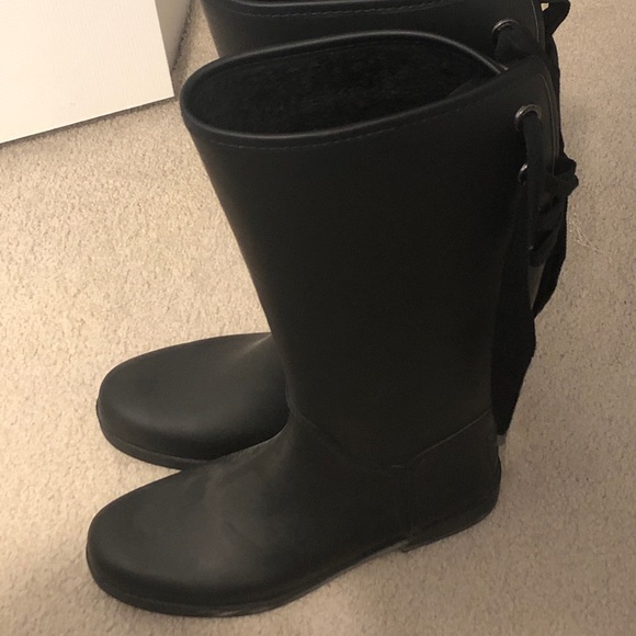 Black Coach rain boots! Negotiable - Picture 1 of 6